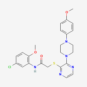 2-(4-fluorophenyl)-N-[2-(isobutylsulfonyl)-1,3-benzothiazol-6-yl]acetamide