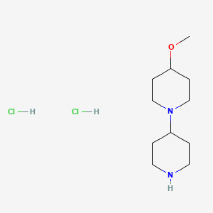 molecular formula C11H24Cl2N2O B2661864 4-Methoxy-1,4'-bipiperidine dihydrochloride CAS No. 930603-98-8; 930604-26-5