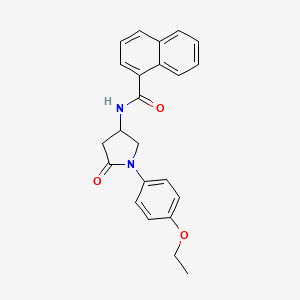 N-(1-(4-ethoxyphenyl)-5-oxopyrrolidin-3-yl)-1-naphthamide