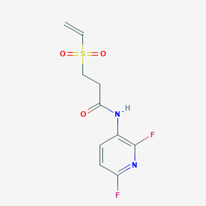 N-(2,6-Difluoropyridin-3-yl)-3-ethenylsulfonylpropanamide