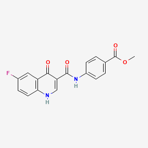 Methyl 4-(6-fluoro-4-hydroxyquinoline-3-carboxamido)benzoate