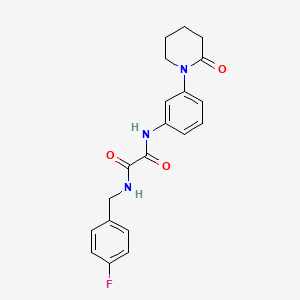 N1-(4-fluorobenzyl)-N2-(3-(2-oxopiperidin-1-yl)phenyl)oxalamide
