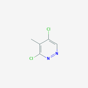 molecular formula C5H4Cl2N2 B2661938 3,5-Dichloro-4-methylpyridazine CAS No. 1351249-67-6
