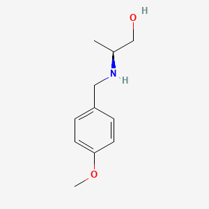 molecular formula C11H17NO2 B2661940 (S)-2-(4-methoxybenzylamino)propan-1-ol CAS No. 570398-18-4