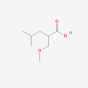 molecular formula C8H16O3 B2661942 2-(甲氧基甲基)-4-甲基戊酸 CAS No. 1564637-92-8