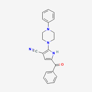 5-benzoyl-2-(4-phenylpiperazin-1-yl)-1H-pyrrole-3-carbonitrile