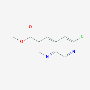 molecular formula C10H7ClN2O2 B2661949 甲基 6-氯-1,7-萘啶-3-羧酸酯 CAS No. 1394003-89-4