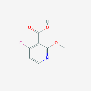molecular formula C7H6FNO3 B2661951 4-氟-2-甲氧基烟酸 CAS No. 1060806-71-4