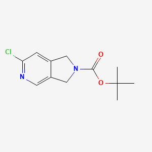 Tert-butyl 6-chloro-1h,2h,3h-pyrrolo[3,4-c]pyridine-2-carboxylate