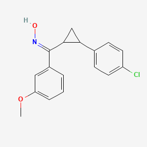 [2-(4-Chlorophenyl)cyclopropyl](3-methoxyphenyl)methanone oxime
