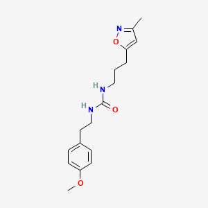 molecular formula C17H23N3O3 B2661973 1-(4-Methoxyphenethyl)-3-(3-(3-methylisoxazol-5-yl)propyl)urea CAS No. 2034384-82-0