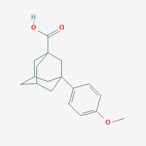 molecular formula C18H22O3 B2661982 3-(4-甲氧基苯基)孔雀石绿-1-羧酸 CAS No. 56531-56-7