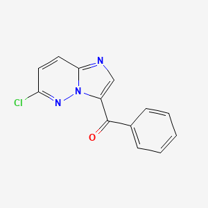 molecular formula C13H8ClN3O B2661992 (6-氯咪唑并[1,2-b]吡啶-3-基)(苯基)甲酮 CAS No. 90734-72-8