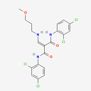 N,N'-bis(2,4-dichlorophenyl)-2-[(3-methoxypropylamino)methylidene]propanediamide