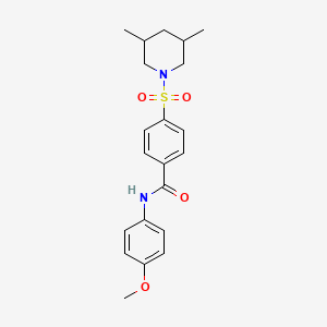 4-(3,5-dimethylpiperidin-1-yl)sulfonyl-N-(4-methoxyphenyl)benzamide