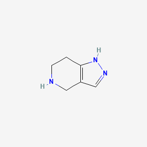 molecular formula C6H9N3 B2662030 4,5,6,7-tetrahydro-1H-pyrazolo[4,3-c]pyridine CAS No. 410544-19-3; 933742-87-1