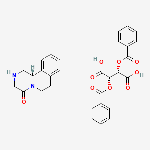 (S)-2,3,6,7-tetrahydro-1H-pyrazino[2,1-a]isoquinolin-4(11bH)-one (2S,3S)-2,3-bis(benzoyloxy)succinate