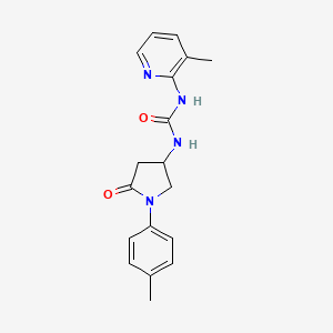 1-(3-Methylpyridin-2-yl)-3-(5-oxo-1-(p-tolyl)pyrrolidin-3-yl)urea