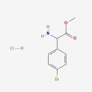 molecular formula C9H11BrClNO2 B2662038 Methyl 2-amino-2-(4-bromophenyl)acetate Hydrochloride CAS No. 42718-20-7