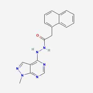 N'-(1-methyl-4-pyrazolo[3,4-d]pyrimidinyl)-2-(1-naphthalenyl)acetohydrazide