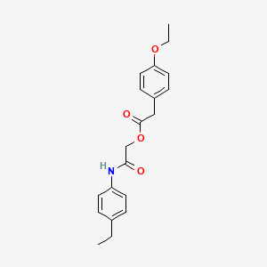 molecular formula C20H23NO4 B2662058 [(4-Ethylphenyl)carbamoyl]methyl 2-(4-ethoxyphenyl)acetate CAS No. 1794780-97-4