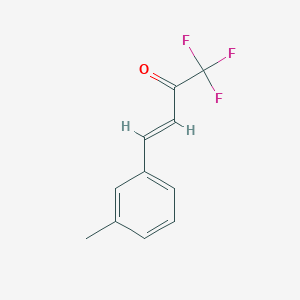 molecular formula C11H9F3O B2662073 (3E)-1,1,1-trifluoro-4-(3-methylphenyl)but-3-en-2-one CAS No. 306769-09-5