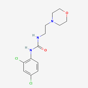 molecular formula C13H17Cl2N3O2 B2662078 N-(2,4-二氯苯基)-N'-(2-吗啉基乙基)脲 CAS No. 712336-31-7