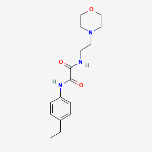 molecular formula C16H23N3O3 B2662087 N'-(4-乙基苯基)-N-(2-吗啉-4-基乙基)氧化胺 CAS No. 375358-31-9