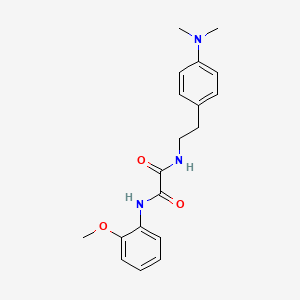 molecular formula C19H23N3O3 B2662089 N1-(4-(二甲基氨基)苯乙基)-N2-(2-甲氧基苯基)草酰胺 CAS No. 953987-32-1