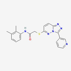 molecular formula C20H18N6OS B2662097 N-(2,3-二甲基苯基)-2-[(3-吡啶-3-基-[1,2,4]三唑并[4,3-b]吡啶-6-基)硫基]乙酰胺 CAS No. 868968-48-3