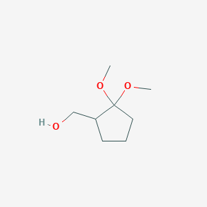 molecular formula C8H16O3 B2662112 (2,2-Dimethoxycyclopentyl)methanol CAS No. 1401859-63-9