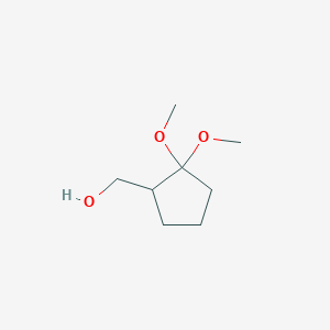 molecular formula C8H16O3 B2662112 (2,2-二甲氧基环戊基)甲醇 CAS No. 1401859-63-9