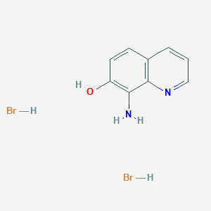 molecular formula C9H10Br2N2O B2662119 8-氨基喹啉-7-酚;二氢溴化物 CAS No. 2287279-89-2