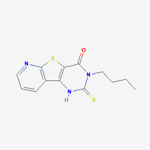 molecular formula C13H13N3OS2 B2662121 3-丁基-2-硫代-2,3-二氢吡啶并[3',2':4,5]噻吩并[3,2-d]嘧啶-4(1H)-酮 CAS No. 2109589-71-9