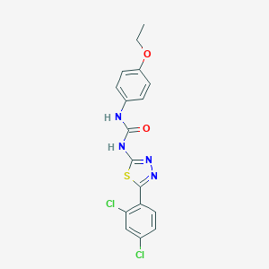 molecular formula C17H14Cl2N4O2S B266217 1-[5-(2,4-Dichlorophenyl)-1,3,4-thiadiazol-2-yl]-3-(4-ethoxyphenyl)urea 