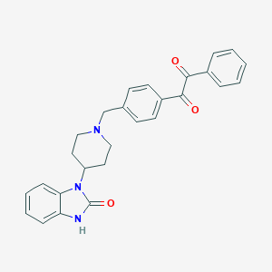 B026622 1-(4-{[4-(2-Oxo-2,3-dihydro-1H-benzimidazol-1-YL)piperidin-1-YL]methyl}phenyl)-2-phenylethane-1,2-dione CAS No. 612848-74-5