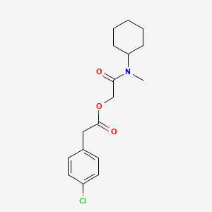 [Cyclohexyl(methyl)carbamoyl]methyl 2-(4-chlorophenyl)acetate