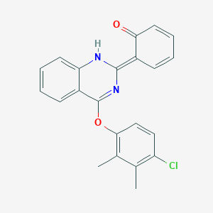 (6E)-6-[4-(4-chloro-2,3-dimethylphenoxy)-1H-quinazolin-2-ylidene]cyclohexa-2,4-dien-1-one