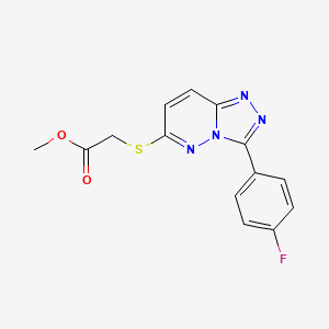 B2662220 Methyl {[3-(4-fluorophenyl)[1,2,4]triazolo[4,3-b]pyridazin-6-yl]thio}acetate CAS No. 852374-27-7