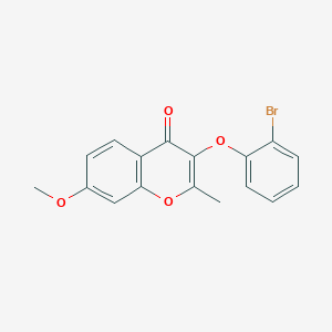 molecular formula C17H13BrO4 B2662259 3-(2-bromophenoxy)-7-methoxy-2-methyl-4H-chromen-4-one CAS No. 637749-57-6