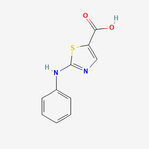 molecular formula C10H8N2O2S B2662262 2-anilino-1,3-thiazole-5-carboxylic Acid CAS No. 133972-63-1