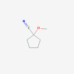 molecular formula C7H11NO B2662273 1-Methoxycyclopentane-1-carbonitrile CAS No. 92747-27-8