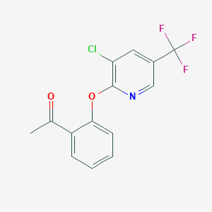 1-(2-{[3-Chloro-5-(trifluoromethyl)-2-pyridinyl]oxy}phenyl)-1-ethanone