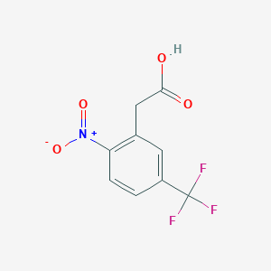 molecular formula C9H6F3NO4 B2662393 2-Nitro-5-(trifluoromethyl)phenylacetic acid CAS No. 927801-01-2