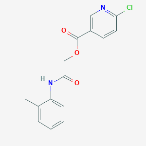 molecular formula C15H13ClN2O3 B2662466 [(2-Methylphenyl)carbamoyl]methyl 6-chloropyridine-3-carboxylate CAS No. 386278-44-0