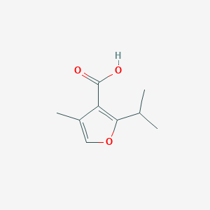molecular formula C9H12O3 B2662470 2-Isopropyl-4-methylfuran-3-carboxylic acid CAS No. 2219380-39-7