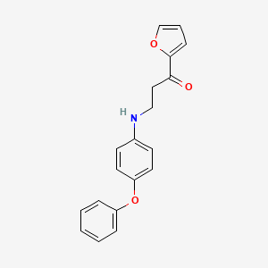 1-(2-Furyl)-3-(4-phenoxyanilino)-1-propanone