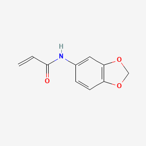 molecular formula C10H9NO3 B2662529 N-(2H-1,3-苯并二氧杂环戊-5-基)丙-2-烯酰胺 CAS No. 303129-59-1