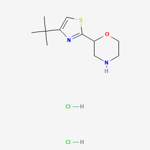 2-(4-Tert-butyl-1,3-thiazol-2-yl)morpholine;dihydrochloride