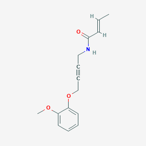 (E)-N-(4-(2-methoxyphenoxy)but-2-yn-1-yl)but-2-enamide